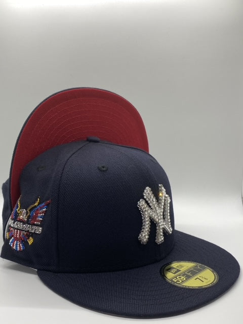 Blue Yankees Fitted