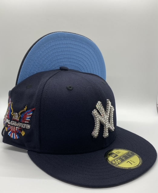 Blue Yankees Fitted